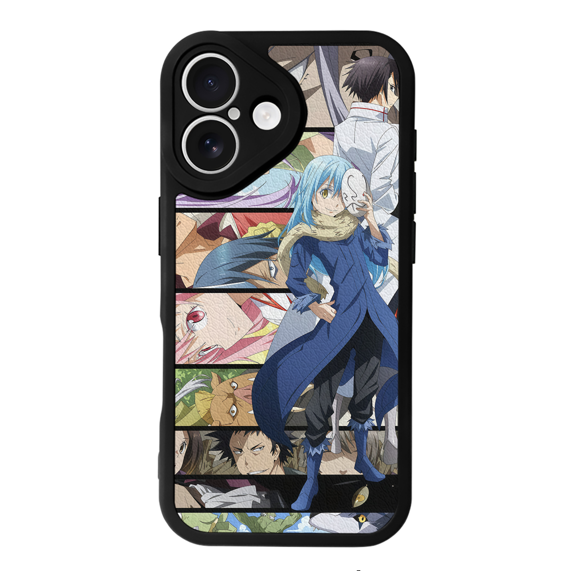 （画像用） 転スラ Regarding Reincarnated to Slime 【iPhone 16シリーズ対応】シリコンスマホケース（レザー調） 材質：シリコン